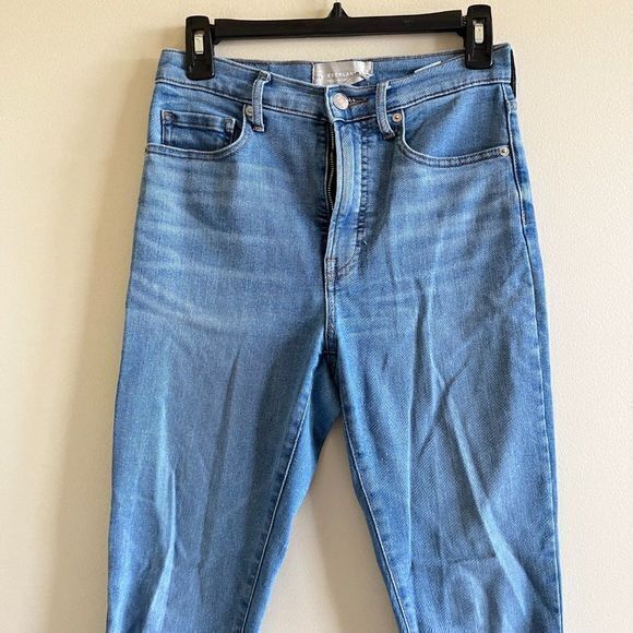 Everlane The High-Rise Skinny Jean Light Blue Wash Size 27 Regular Denim Pants - Picture 3 of 10